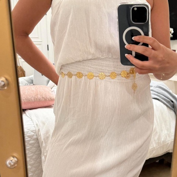 White Strapless Dress - Picture 1 of 4